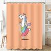 Cute Unicorn Shower Curtain Rainbow Horse Kids Bathroom Decor Set Waterproof Fabric Backdrop