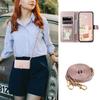 Samsung Galaxy S20 FE Flip Case, Rhombus Crossbody Leather, Rose Gold