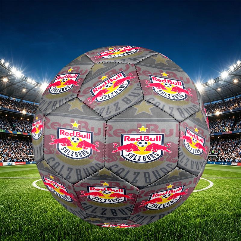 RB Leipzig Print Size 5 Soccer Ball, PU Wear Resistant Football for Match Training and Daily Practice, Birthday Gift for Soccer Fans