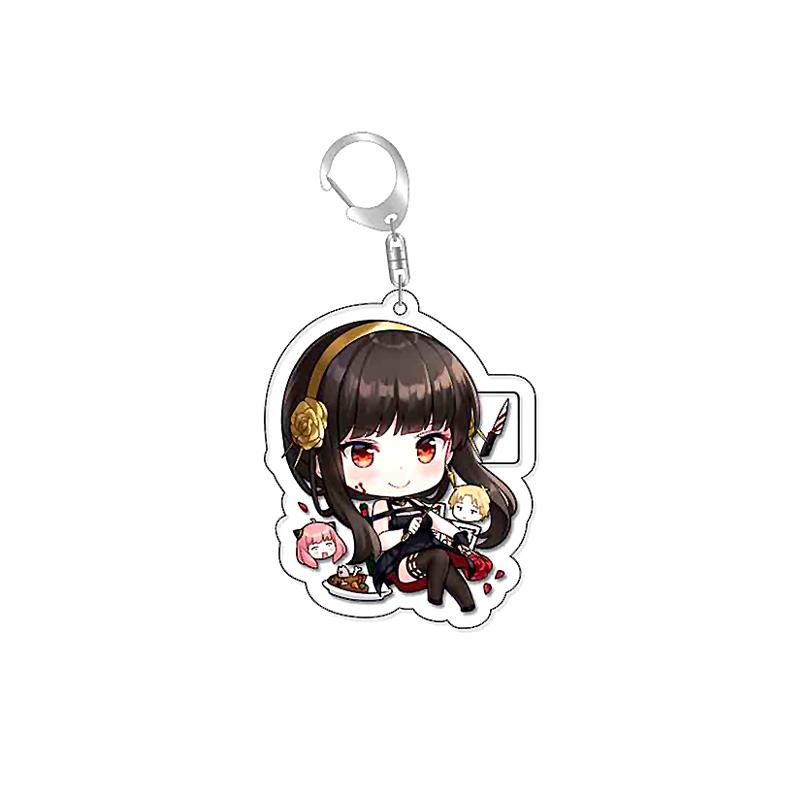 SpyxFamily Anya Loid Yor Forger Anime Acrylic Gift Keychain Pendant Keyring Bag Tag