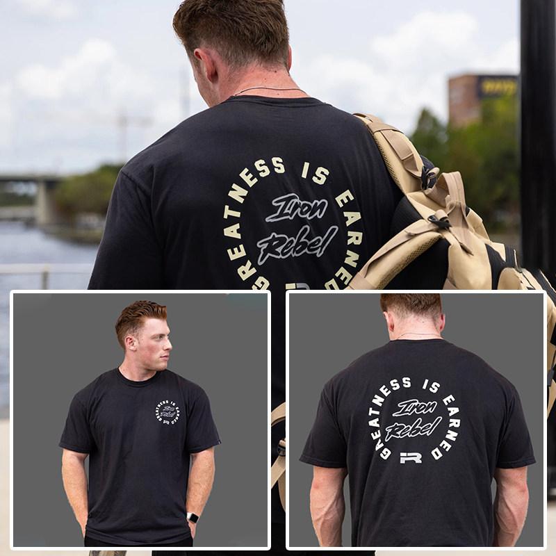 IR Iron Fitness Training Gym Casual TShirt Mens and Womens Luxury Brand Top 2026 New
