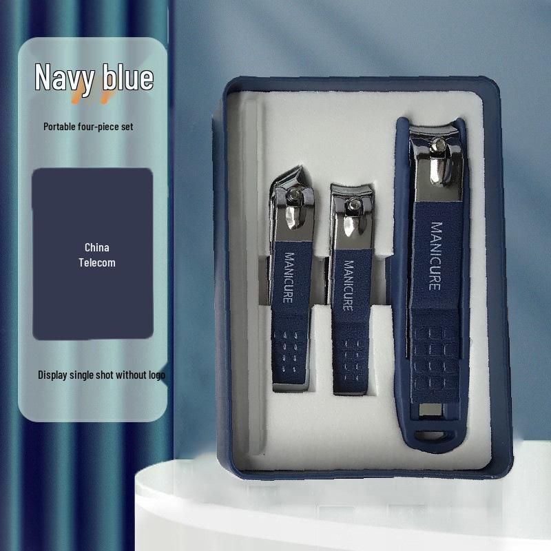 German Craftsmanship Anti-Splash Nail Clipper Set - Four Pieces with Gift Box