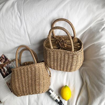 Straw Bags For Womensummer Hand-Woven Rattan Bag Handmade Woven Purse Wicker Beach Bag Handbag