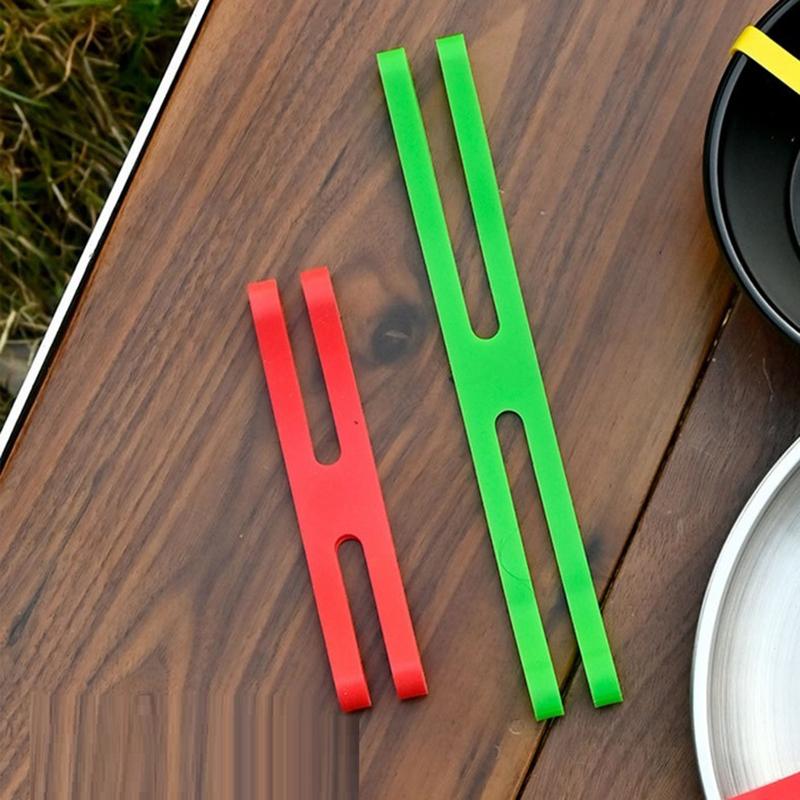 Outdoor Camping Tableware Storage H-Shaped Silicone High Elasticity Elastic Rubber Wrapping Bands Versatile For Outdoor Gear
