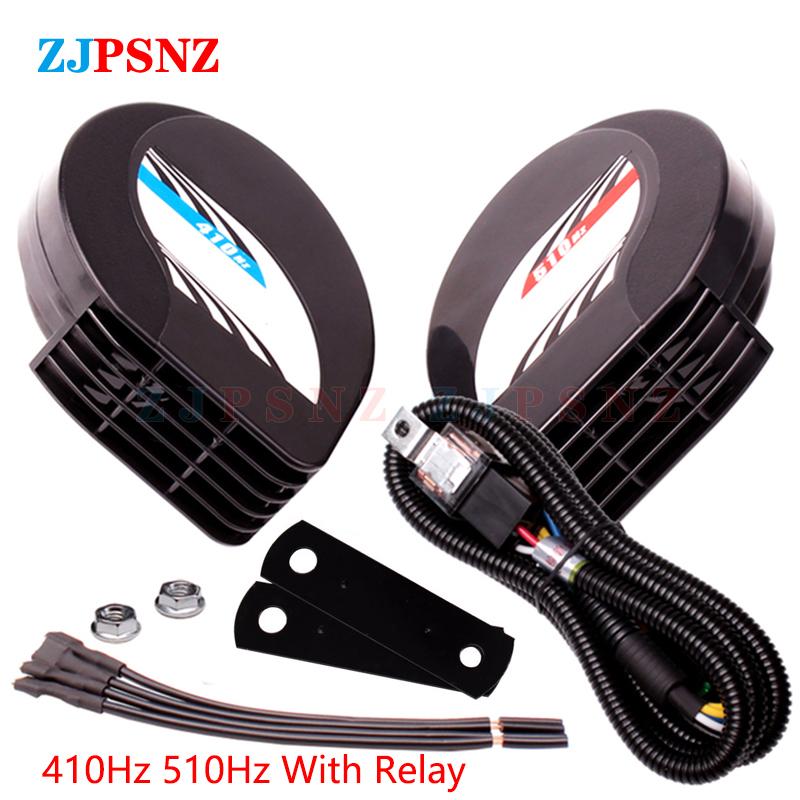 12V Car Compact Horn Compact Horn Waterproof Auto Horns Super Loud Dual - Tone Electric Snail Horn Kits For Any 12V Vehicles
