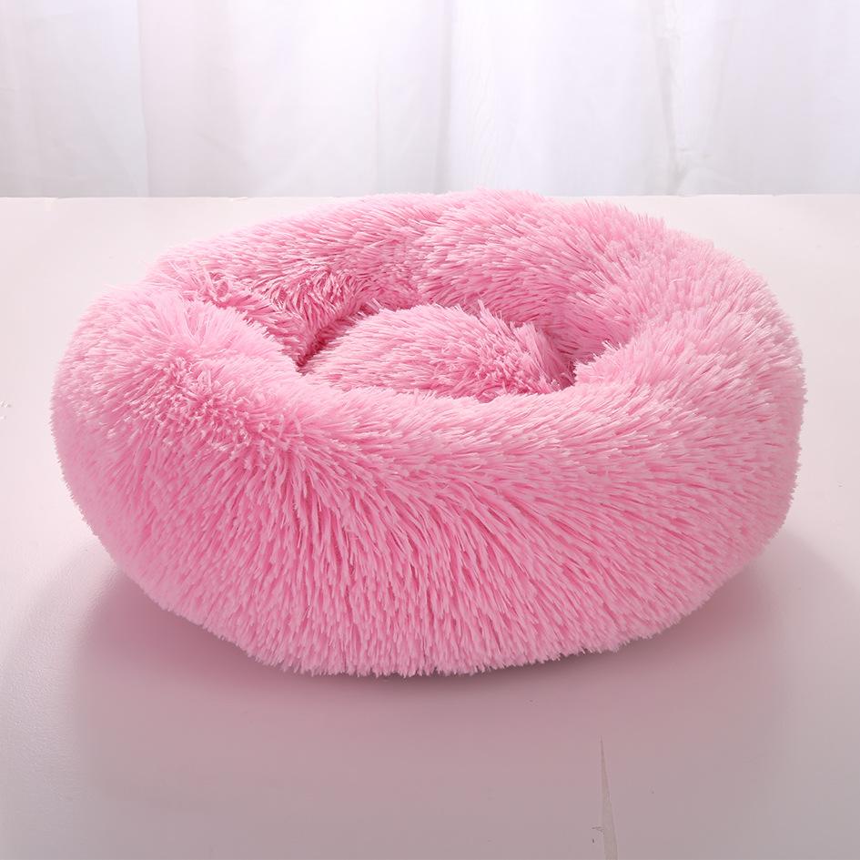 Super Soft Dog Bed Plush Cat Mat Dog Beds Round Cushion Pet Product Accessories Washable Dog and Cat Cushion Bed Winter Warm Sofa Hot Sell