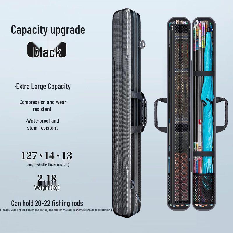 Große Angelruten-Aufbewahrungstasche - Hartschalen-Ausrüstungshalter