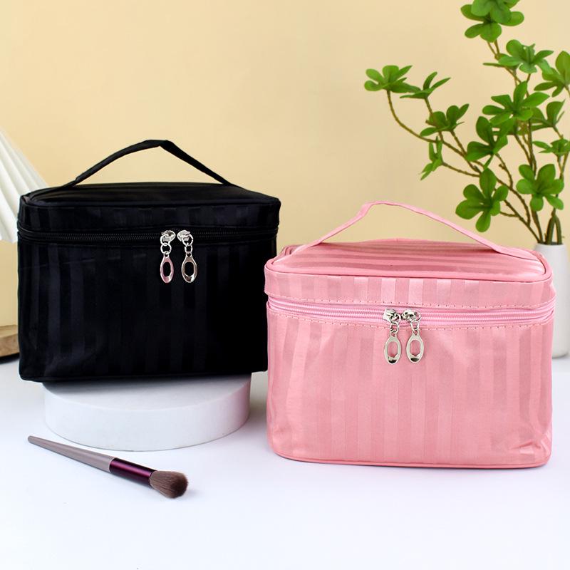 Women's Stone Pattern Cosmetic Bag - Stylish Large-Capacity Travel Toiletry Organizer