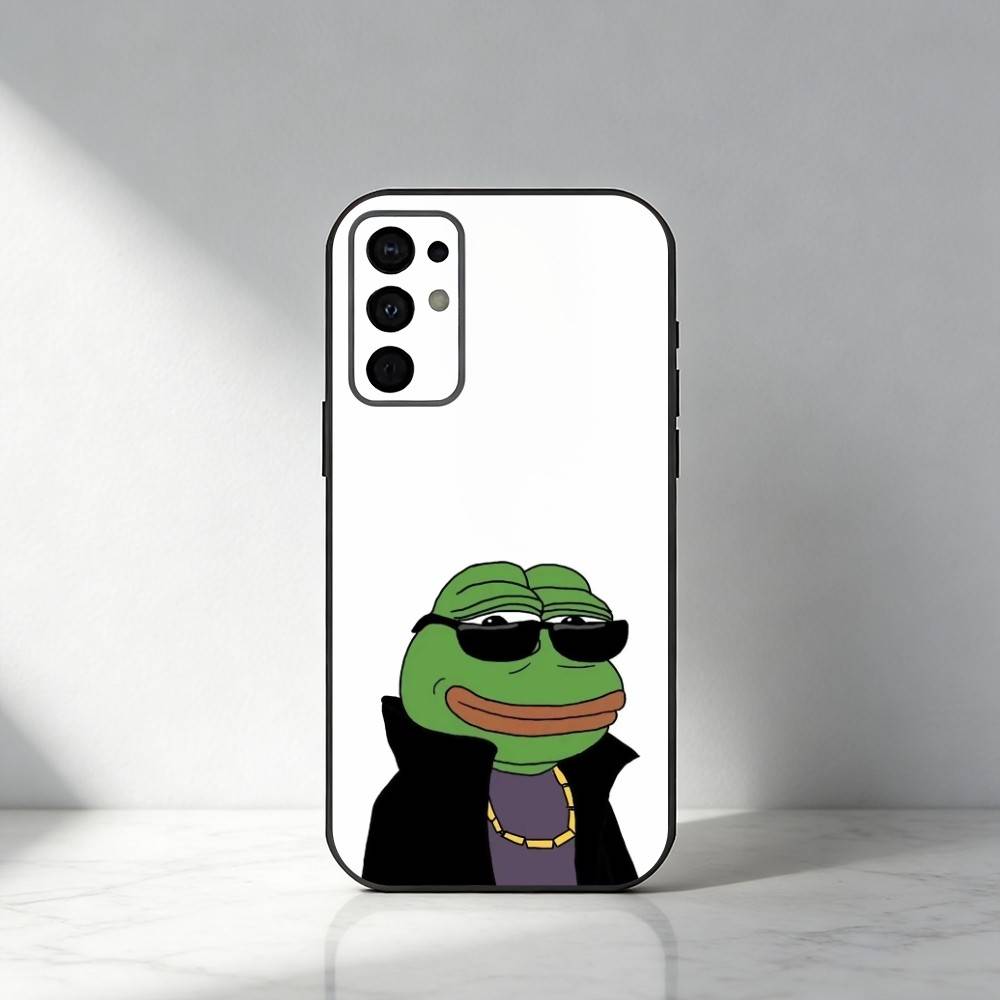 Funny Sad P-Pepe The Frog Cartoon  Phone Case For Samsung S25,S24,S21,S22,S23,S30,Ultra,S20,Plus,Fe,Note,5G Black Cover