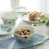 NARUMI Dinnerware Anna Floral Set for 5 Microwave Dishwasher Gift Boxed Set, Emilia, Green, Pattern, Cute, 2, Pieces, Warming, Safe, 96604-23169P