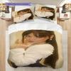 Ayliva's retro style poster bedding, duvet cover, pillowcase, home decoration, birthday gift (1 * duvet cover+2 * pillowcase, coreless)