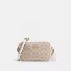 Coach MIni Jamie Camera Bag In Signature Canvas Gold Walnut Black