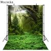 Mocsicka Spring Photography Background Sunshine Forest Green Tree Decoration Children Portrait Baby Shower Photo Backdrop Studio