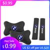 2025 Hot Car Headrest Cover Auto Seat Cover Head Neck Rest Pillow for M E46 E39 E90 E36 E60 E34 E30 X5 E92 G30 Car Accessori