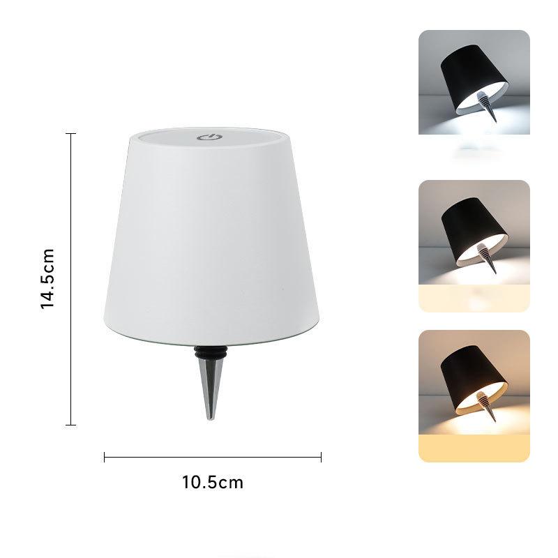 

Беспроводная бутылочная лампа 3 цвета сенсорное управление, бесступенчатая регулировка яркости, идеально подходит для винных бутылок, заменяет традиционное вино белый