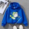 Doraemon children's hooded sweatshirt for boys, girls' casual top with cartoon print,long-sleeved,suitable for autumn and winter