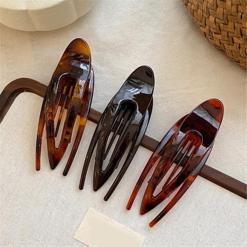 Large Hair Claw Clip Not Slip Grip Shatterproof PC Plastic Hairpin Headdress For Sensitive Scalp Gym Work Travel
