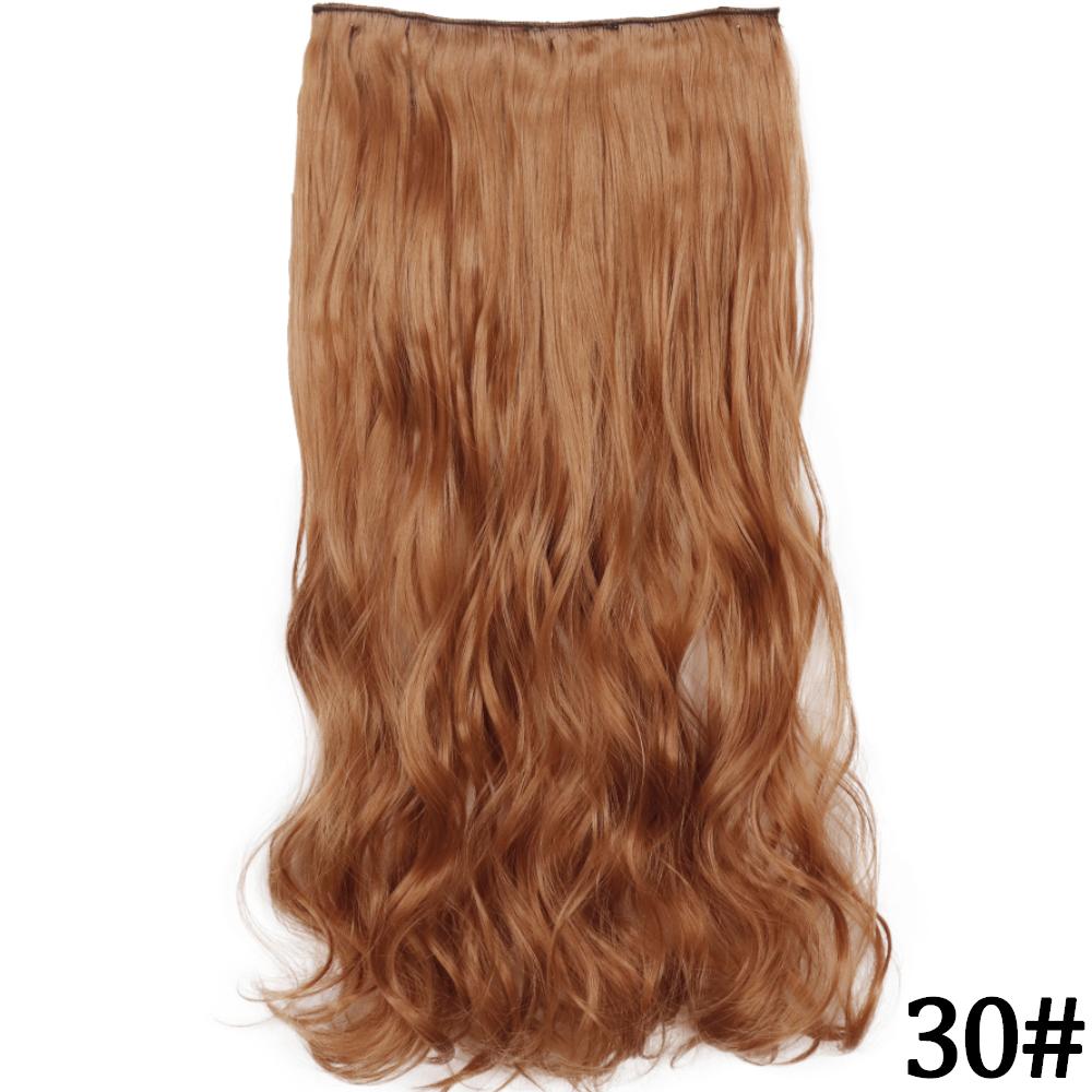 MERISIHAIR Women Fashion Long Straight Synthetic Fiber Hair Extensions 5 Clips Invisible Hairpiece for Daily Wear