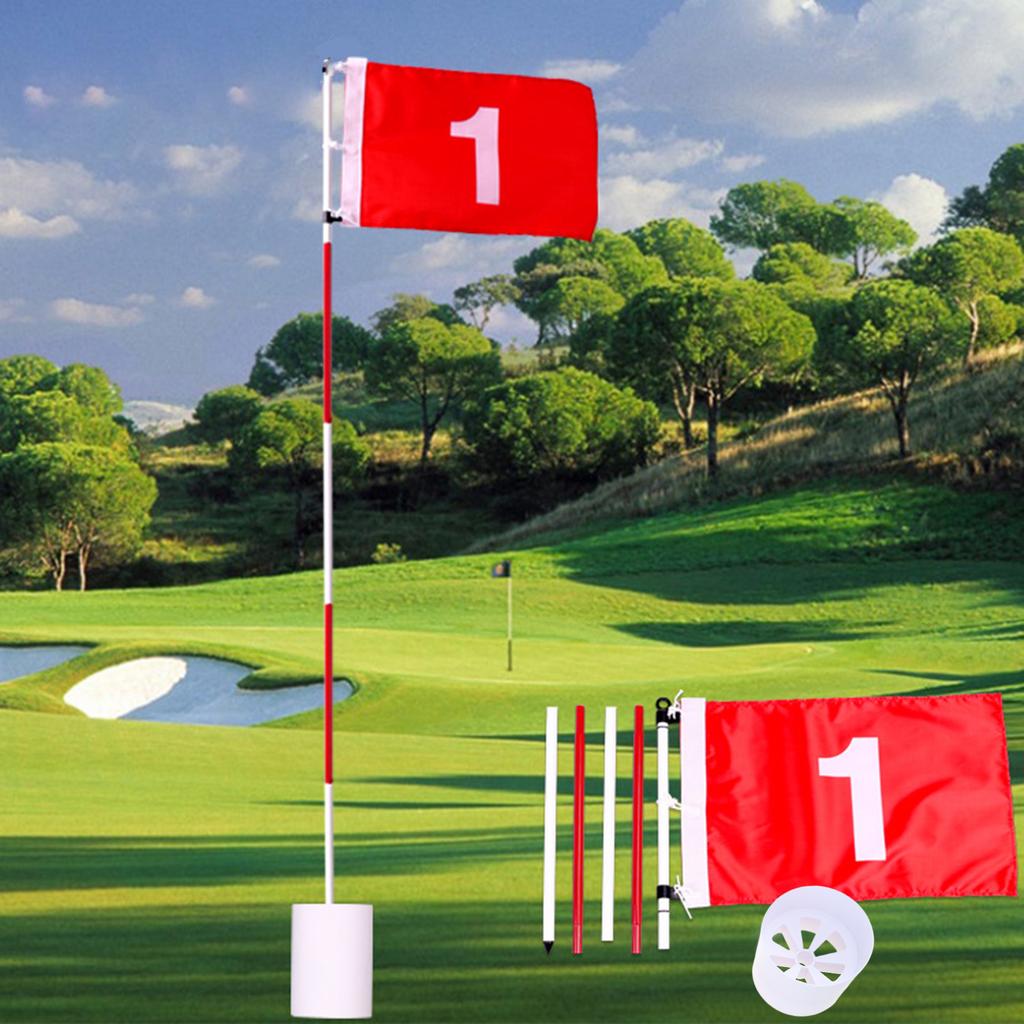 Golfs Pin Flags Hole Cup set Golfs Putting Green Flags and Hole Cup Golfs Putting Green Flagstick Putting Green Flags for Yard