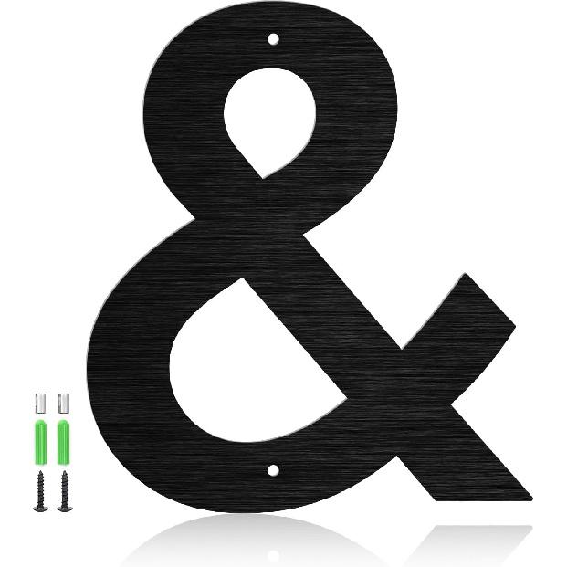 Stainless Steel Floating House Numbers, 8 Inch Modern Metal Address Letters and Mailbox Numbers, House Address Plaques for Home, Apartment, Garages,