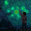 Glow-in-the-dark sticker, solar system wall sticker, solar system, for kids' room (small planet)