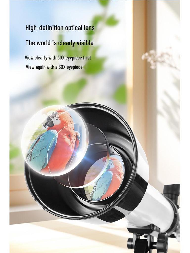 Xueyouma Kids' HD Astronomy Telescope - Professional Outdoor Stargazing and Scenery Viewing Toy, Ideal Student Birthday Gift