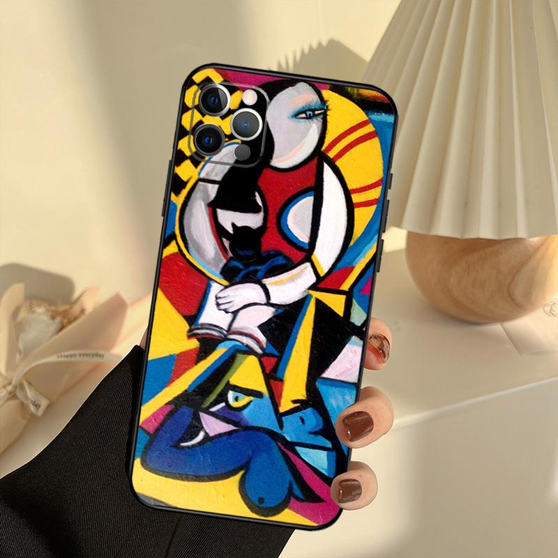 Picasso Abstract Painting Art Phone Case For iPhone 15 14 13 12 11 16 17 Pro Max 13 Mini 15 16 Plus 16e 17 Air Cover Funda