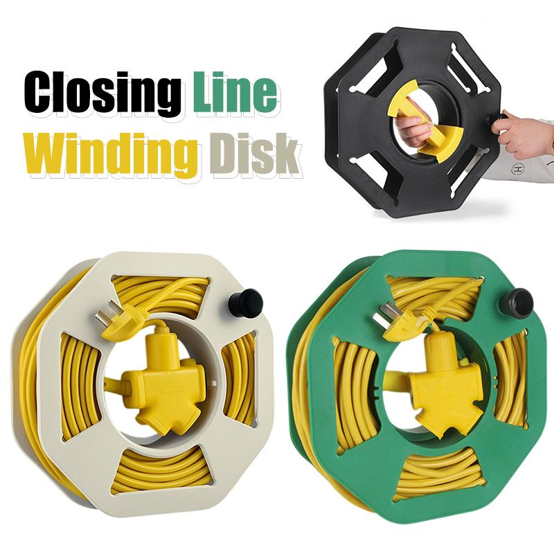 Portable Plastic Winding Reel Wire Storage Reel Closing Line Winding Disk Rolling Line Dish Cable Winding Reel Winding Winch