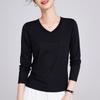 Tencel Autumn New Long-sleeved Navy Blue Thin T-shirt Top Women's Light and Thin