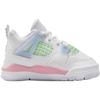 Air Jordan 4 Retro TD Valentines Day Kids Sneakers White Medium-Soft-Pink Half-Blue IB7070-100