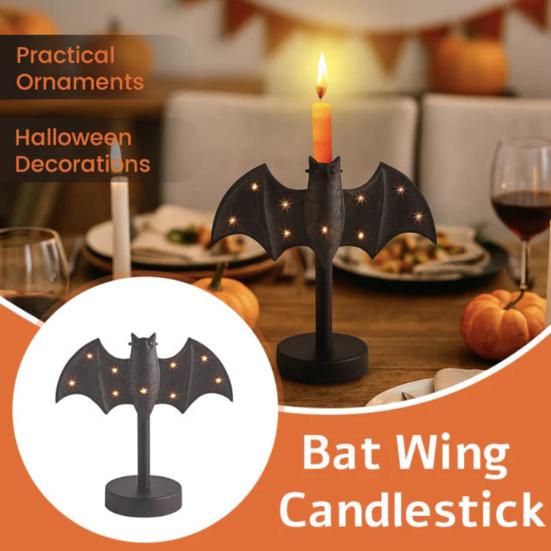Spider Web Candle Holder Halloween Metal Wall-Mounted Spiderweb Taper Candle Holder for Gothic Home Decor