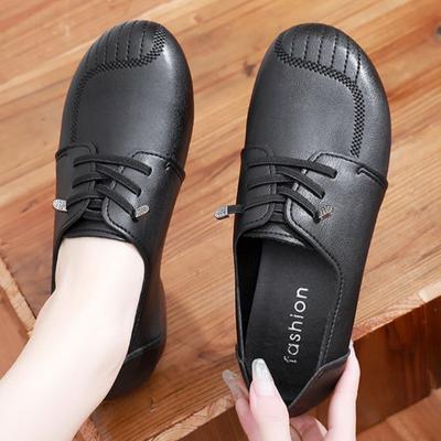 Spring Middle-aged and Elderly Women's Shoes Comfortable Soft Soles Will Not Make Your Feet Tired Old People's Shoes Work Shoes Oxford Shoes
