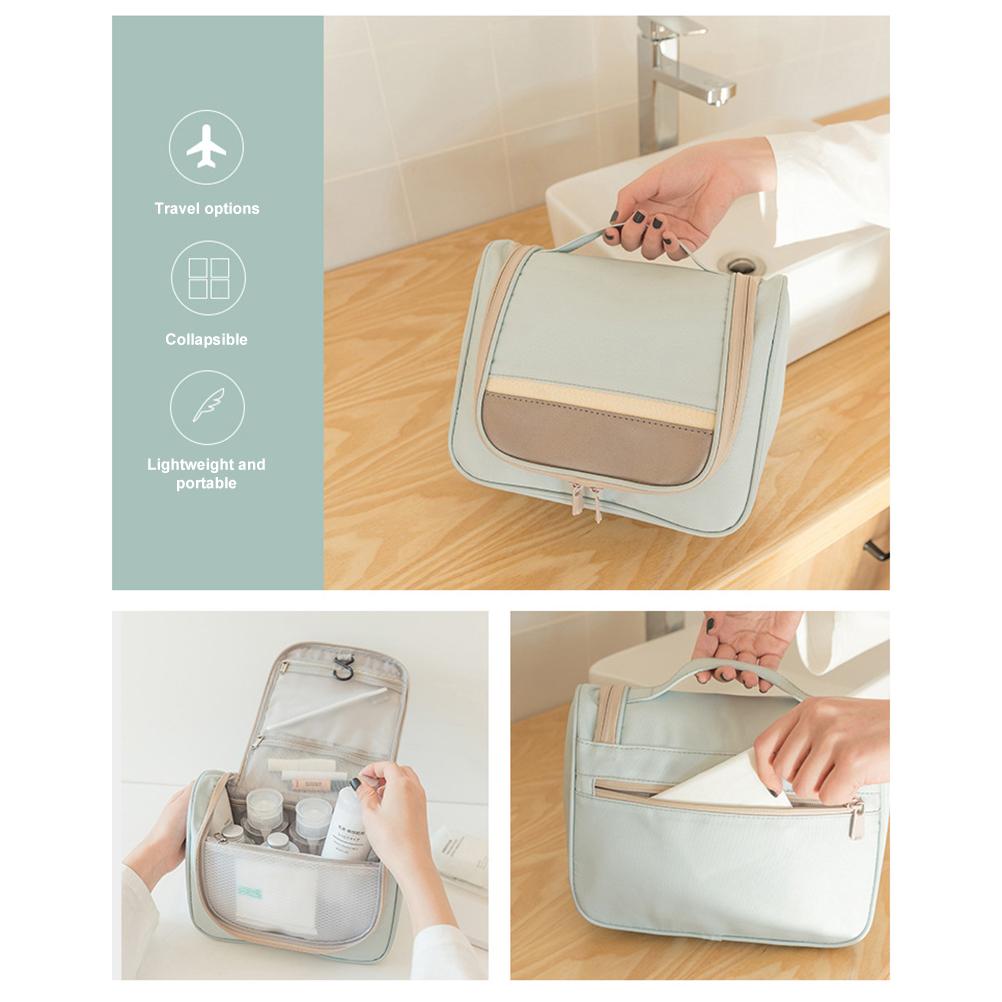 Toiletry Bag with Hanging Hook Makeup Cosmetic Bag Large Capacity Travel Organizer for Men and Women