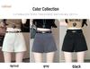 2025 Spring/Summer High Waist A-line Women's Casual Korean Style Wide Leg Shorts