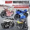 Children's TikTok Influencer Pull-Back Toy: Boys' Motorcycle & Car Alloy Model