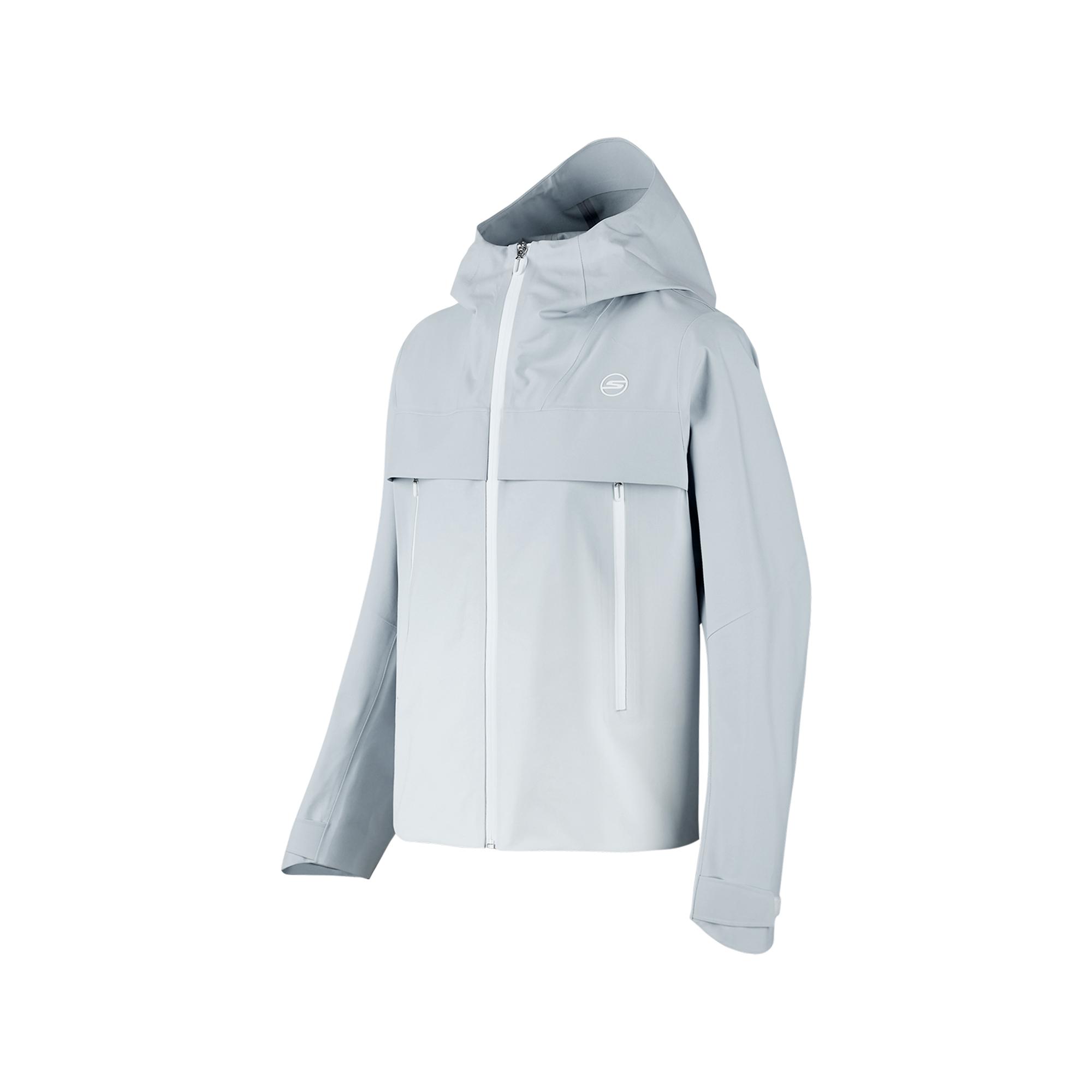Skechers Comfortable Solid Color Hooded Jacket Women jackets Cool-Gray P424W049-04Q7 S