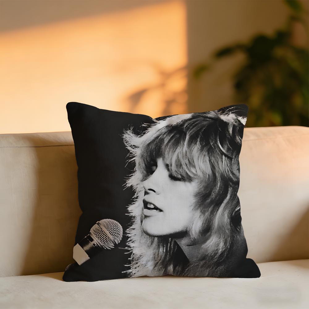 Stevie Nicks Cushion Cover Cozy Velvet Throw PillowSoft Warm Cushion For Sofa Bed