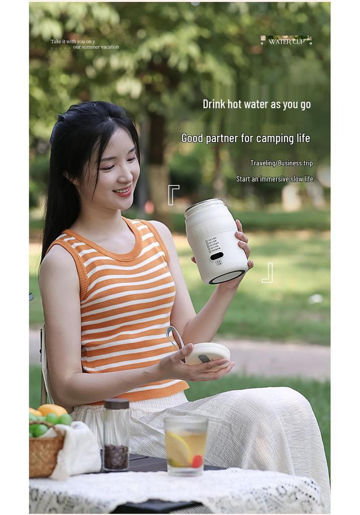 Multifunctional Portable Electric Heating Cup - 316 Mini Thermos & Milk Warmer