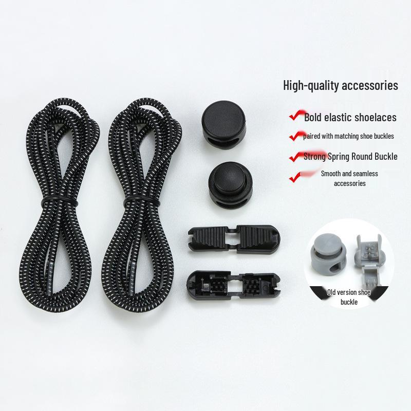 No-Tie Elastic Shoelace Buckle for Adults & Kids - Sport & Mountaineering Pair