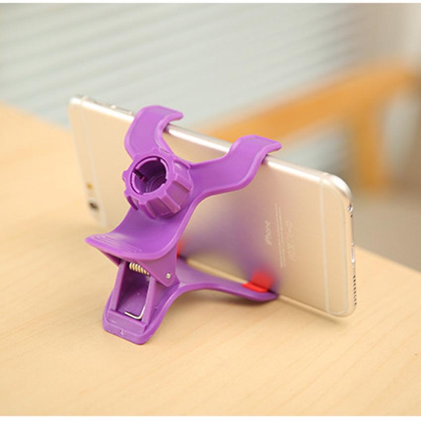 Suport universal rotativ de telefon pentru noptieră cu clemă dublă