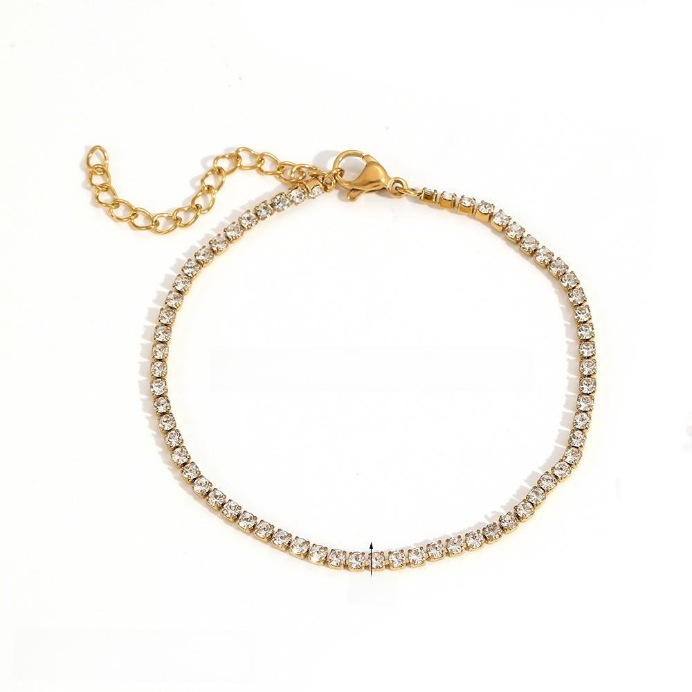 Light Luxury Geometric Stainless Steel Bracelet With Cz Inlay For Women Gift Sales Event
