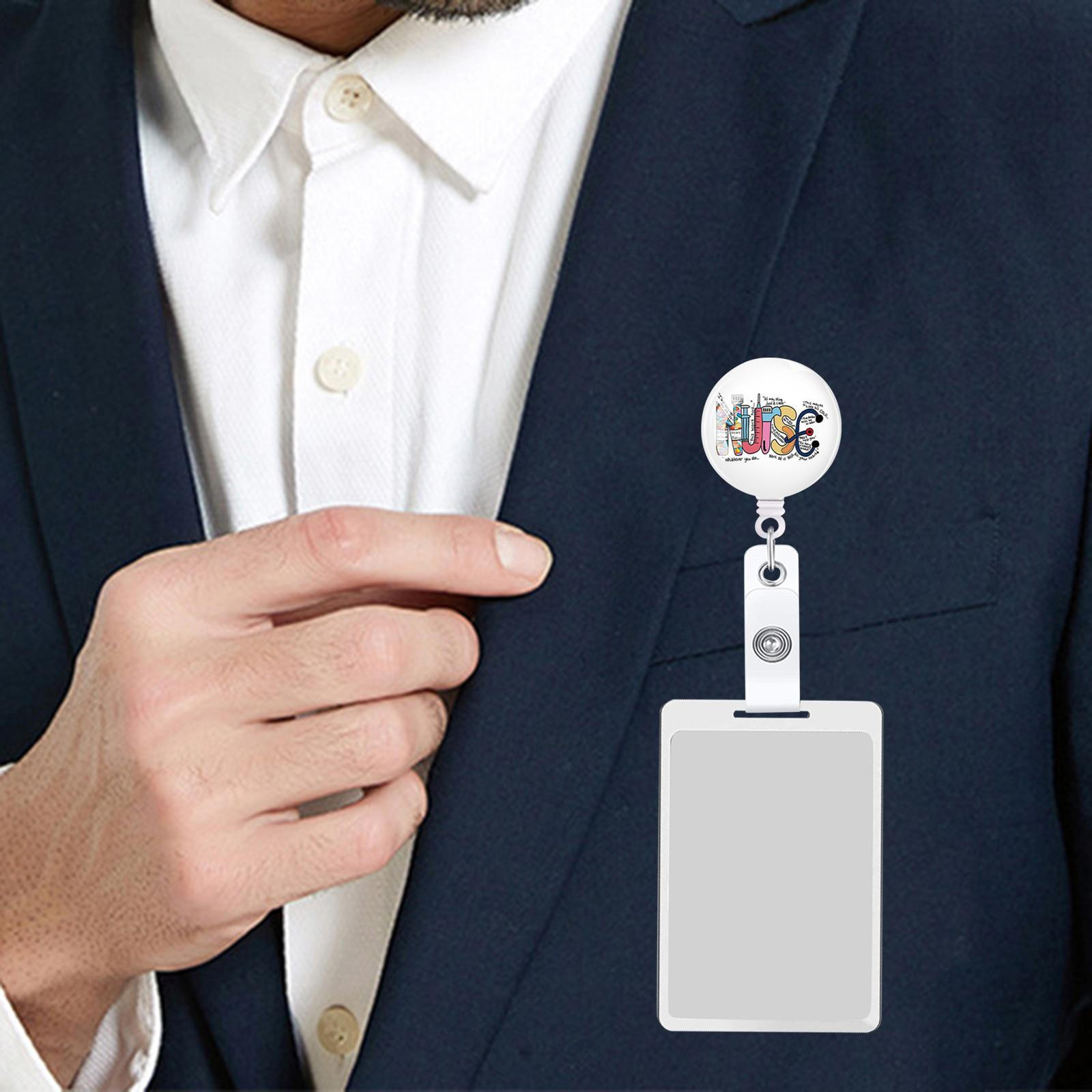 

Выдвижной зажим для катушки для значка 25,59 дюйма, ремешок с держателем для карточек на поясе Style E