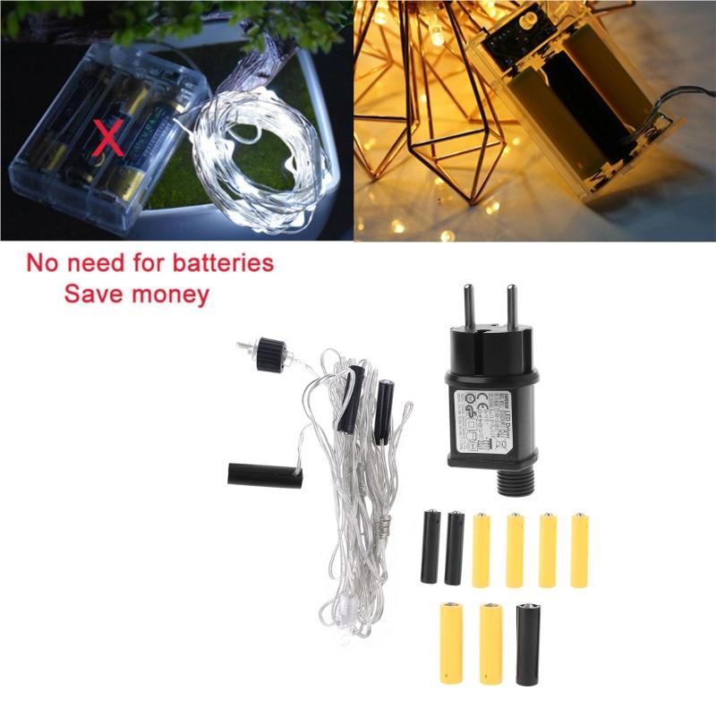 3-in-1 AA AAA Batterie-Eliminator Netzteil-Adapter für LED-Licht/Spielzeug/Ventilator/Kamera Ersatz LR6/AA Batterien