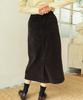CHIQUITA Corduroy Midi Long Skirt Brown 250904Br