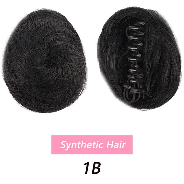 LUPU Synthetic Hair Bun Claw On Chignon Scrunchy Hairpieces PonyTail Chignon For Women Hair Extensions High Temperture Fiber