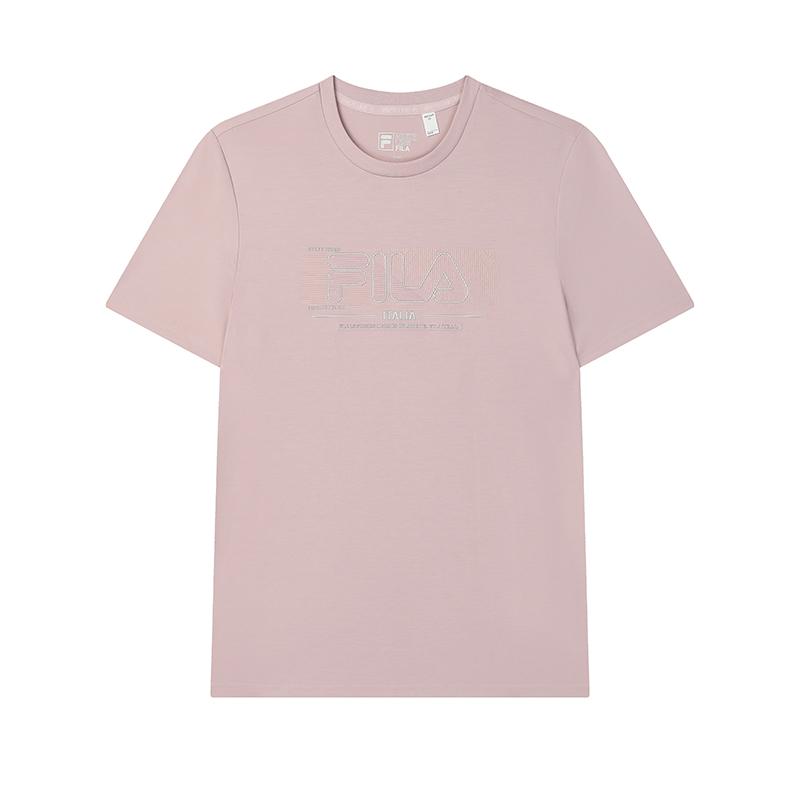 

New FILA T Shirt Men s Light Gray Pink F11M523101F-PK 185/104A/XXL