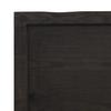 Vidaxl Półka, Ciemnobrązowa, 40X40X(2-4) Cm, Wykończone Drewno Dębowe