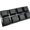 HIFI Sound Speaker Stand Trapezoid Amplifiers Shock Absorbers Feet Pad Vibration Stand Ebony Antishock Selfadhesive