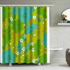 Floral Shower Curtain Botanical Nature Green Plants Bathroom Decor Waterproof Fabric Vintage Farmhouse Aesthetic Home Decor