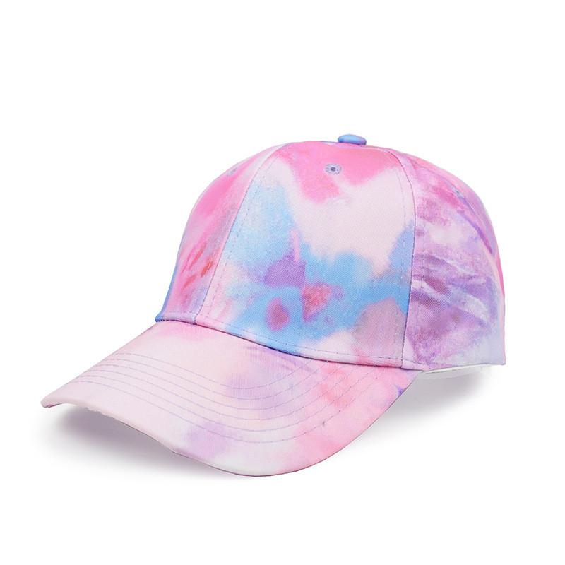Sports Hat With Tiedye Design For Men And Women Sun Protection Adjustable Breathable